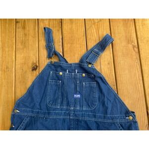 Big Smith Men Bib Overalls 50x30 Blue Denim Carpenter  Workwear Farmer